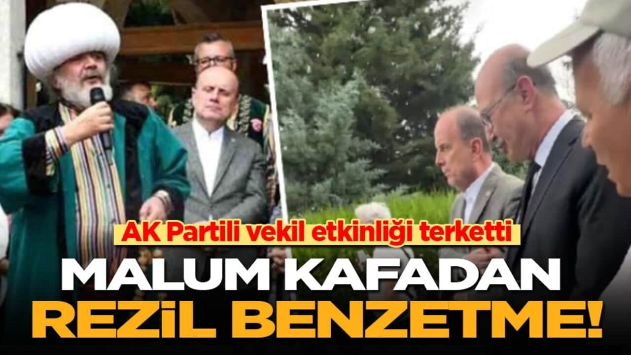 Malum kafadan rezil benzetme! AK Partili vekil etkinliği terk etti