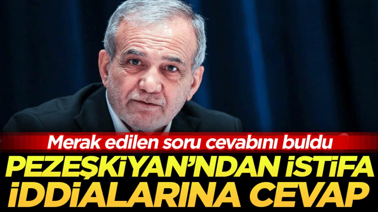  Merak edilen soru cevabını buldu: Pezeşkiyan'dan istifa iddialarına cevap