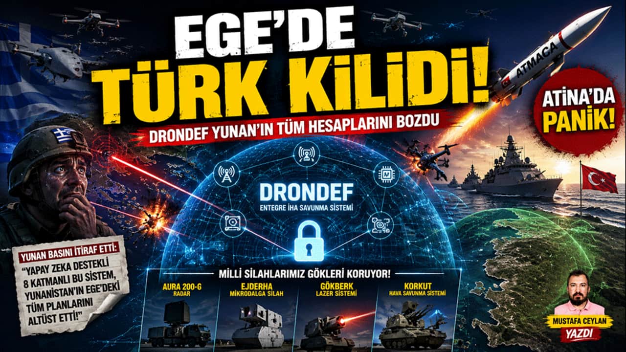 Mustafa Ceylan: "Ege'de artık Türk kilidi var" DRONDEF sistemi Yunanistan’ı endişelendirdi