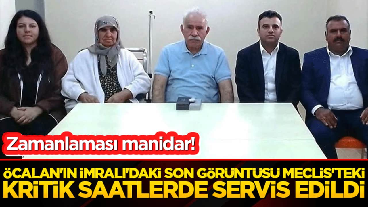 Öcalan'ın İmralı'daki son görüntüsü Meclis'teki kritik saatlerde servis edildi!