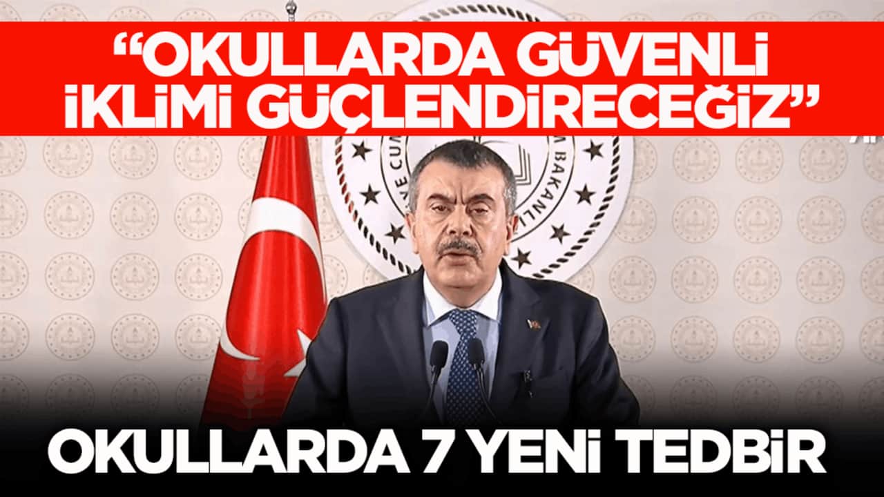 Okullarda 7 yeni tedbir! Bakan Tekin detayları açıkladı