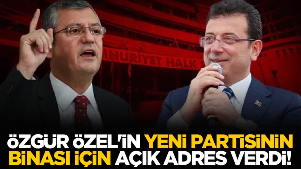 Özgür Özel'in yeni partisinin binası için açık adres verdi!