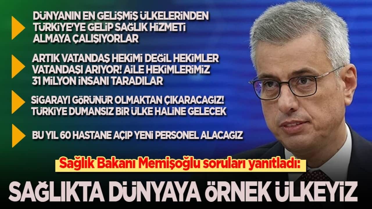 Sağlık Bakanı Memişoğlu: Sağlıkta dünyaya en örnek ülkeyiz!
