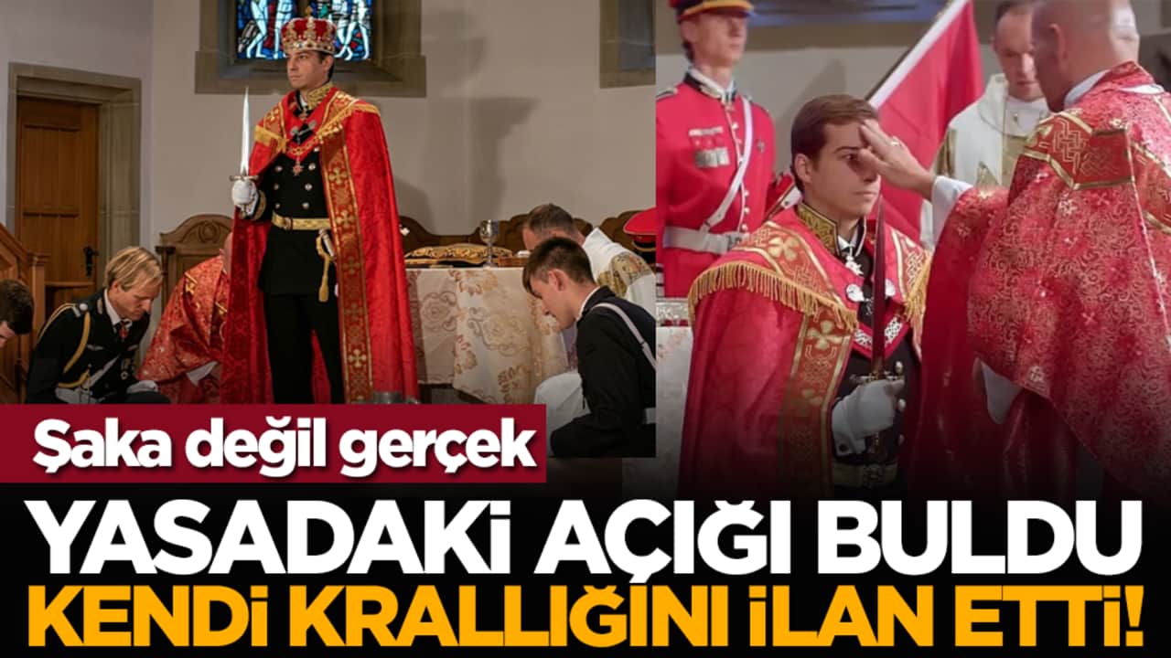 Şaka değil gerçek: Yasadaki açığı buldu, kendi krallığını ilan etti!