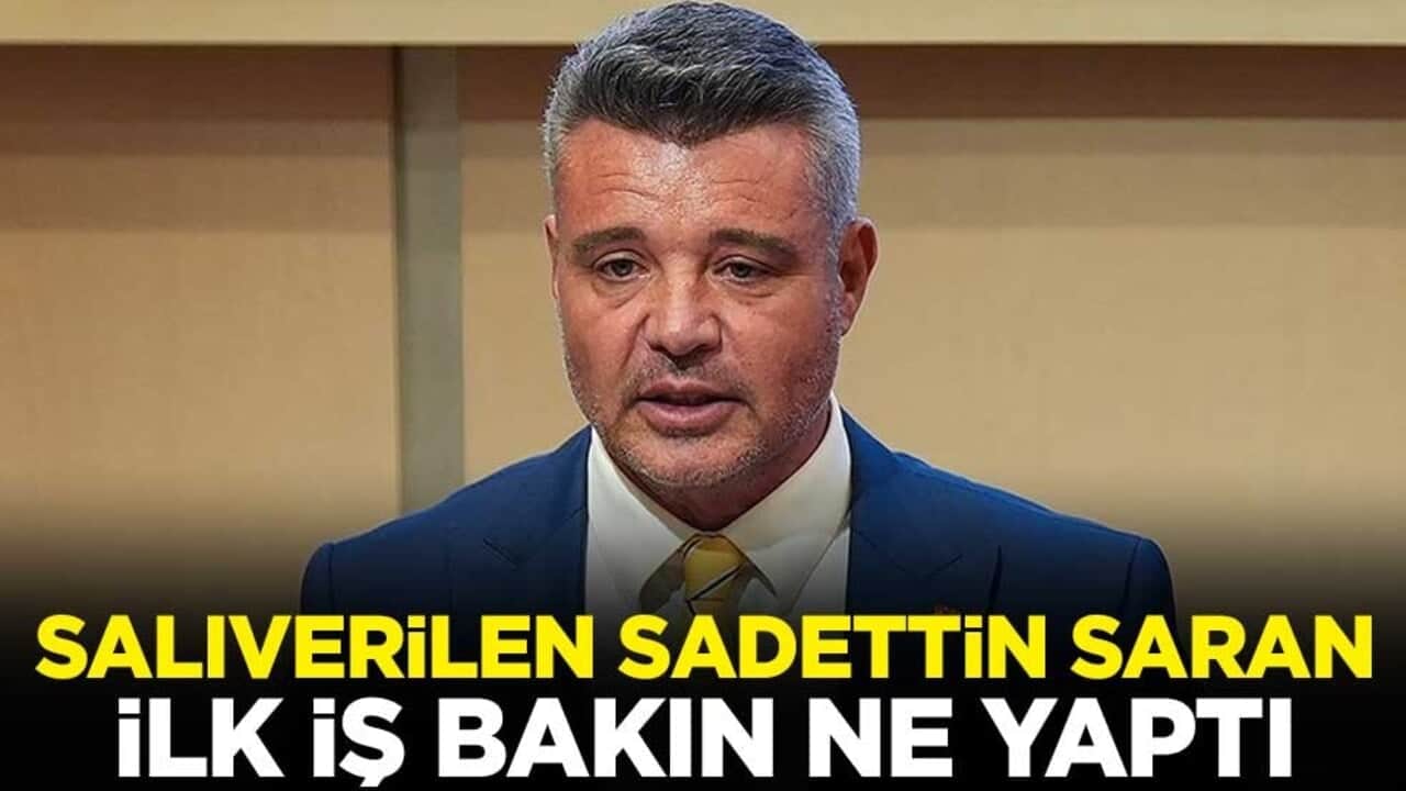 Salıverilen Sadettin Saran, Eyüpspor-Fenerbahçe maçına geldi