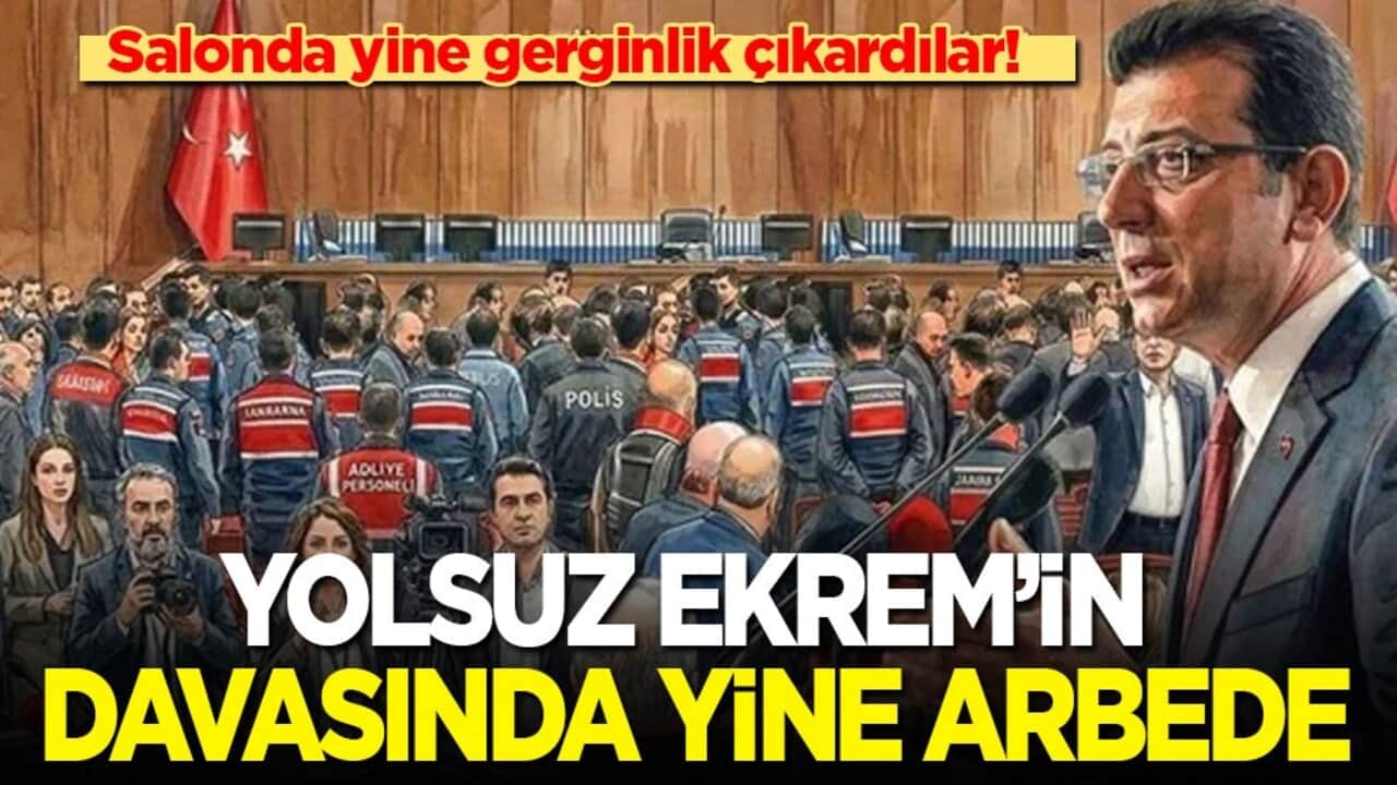Salonda gerginlik çıkardılar! Yolsuz Ekrem'in davasında yine arbede