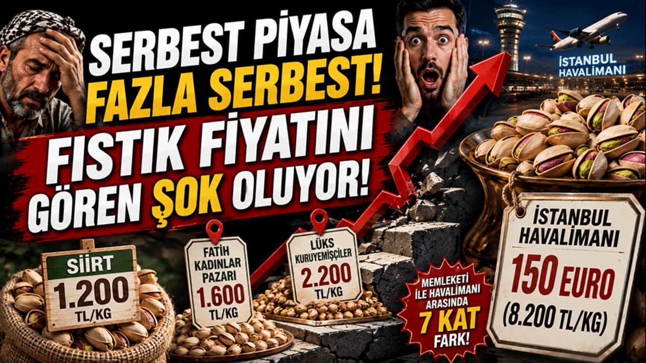 Serbest piyasa fazla serbest! Fıstık fiyatını gören şok oluyor