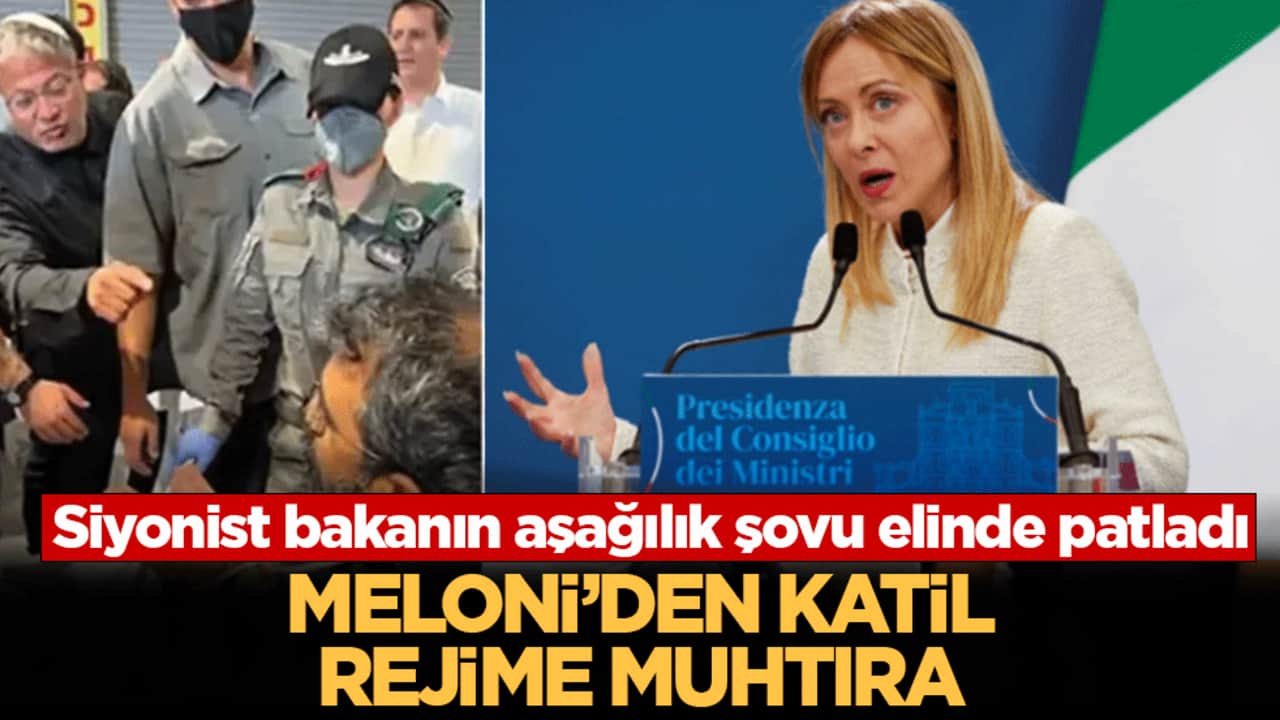 Siyonist bakan Ben-Gvir'in aşağılık şovu elinde patladı: Meloni’den katil rejime muhtıra