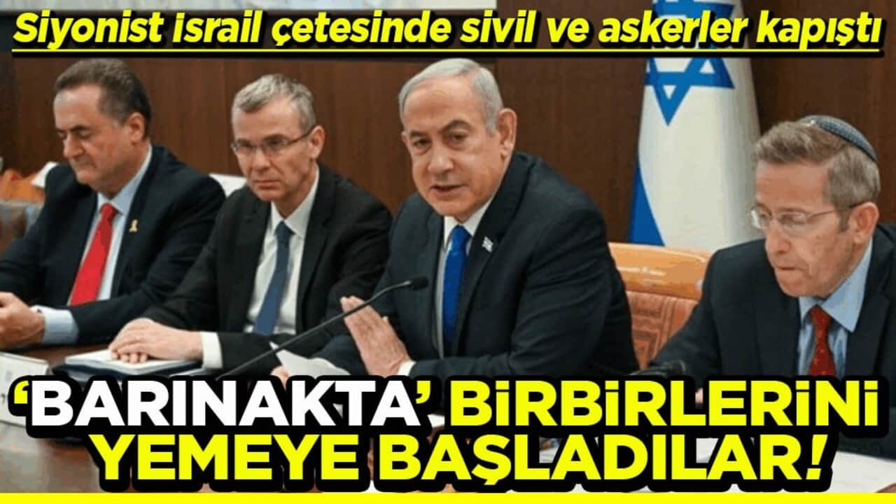 Siyonist İsrail çetesinde sivil ve askerler kapıştı ‘Barınakta’ birbirlerini yemeye başladılar