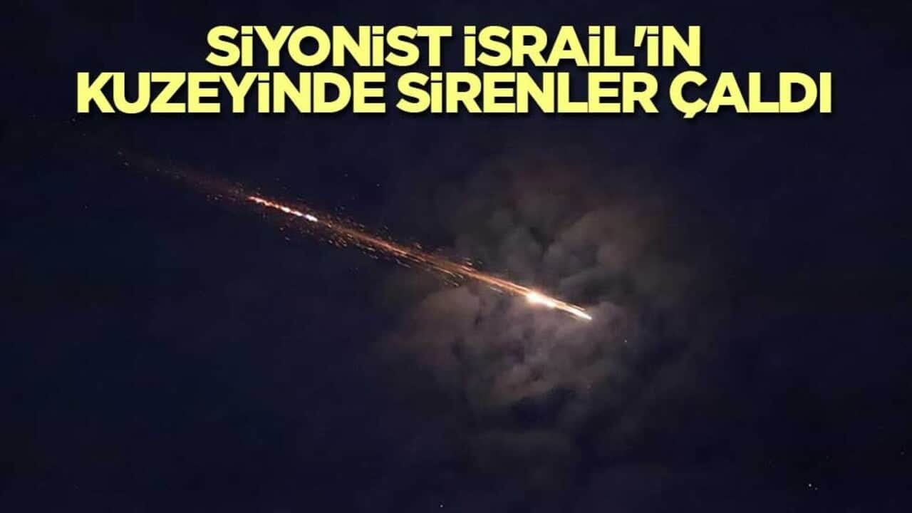Siyonist İsrail'in kuzeyinde sirenler çaldı