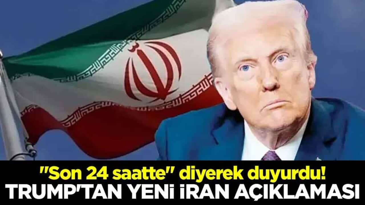 "Son 24 saatte" diyerek duyurdu! Trump'tan yeni İran açıklaması