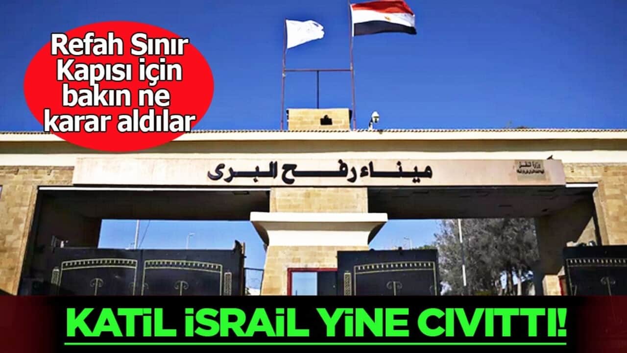 Soykırımcı İsrail sözünden döndü! İsrail basını: Refah Sınırı açılmayacak... Duyurdular
