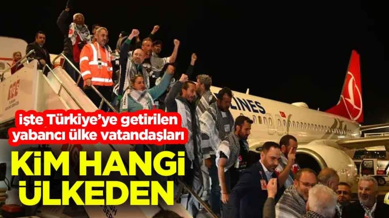 Sumud Filosu aktivistleri İstanbul'da! İşte Türkiye’ye getirilen yabancı ülke vatandaşları! Kim hangi ülkeden