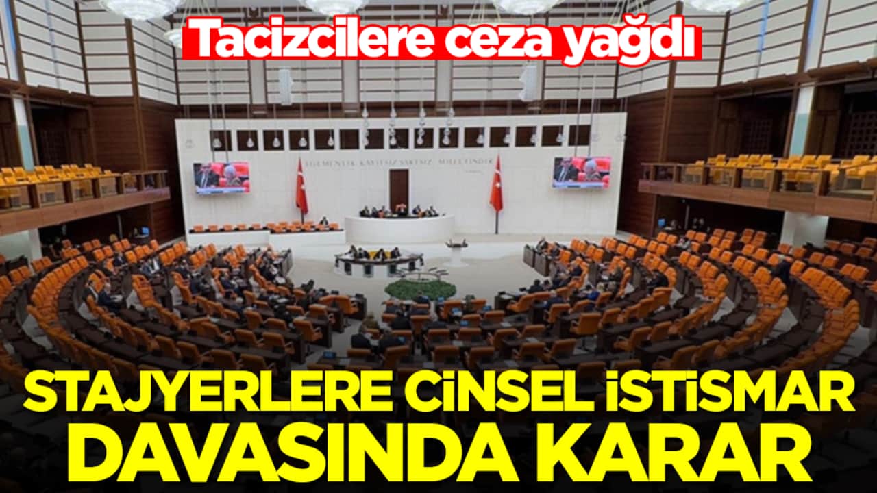 Tacizcilere ceza yağdı: Stajyerlere cinsel istismar davasında karar açıklandı