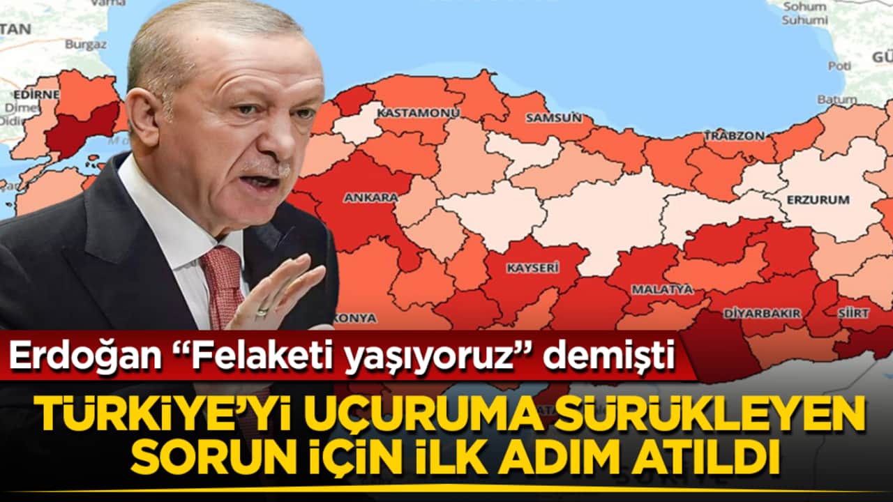 Tayyip Erdoğan "Felaketi yaşıyoruz" demişti! Türkiye’yi uçuruma sürükleyen sorun için ilk adım atıldı