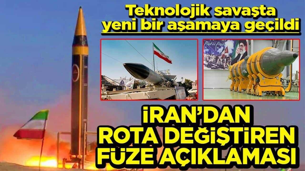Teknolojik savaşta yeni bir aşamaya geçildi İran’dan rota değiştiren füze açıklaması