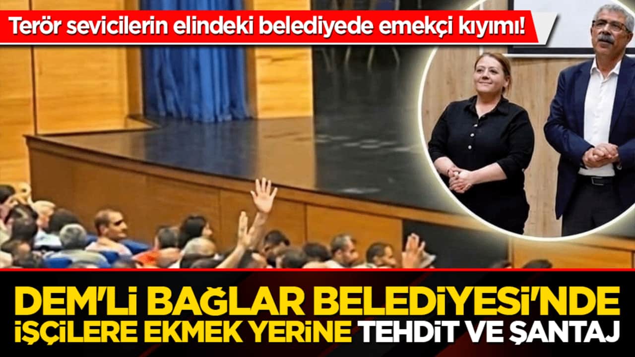 Terör sevicilerin elindeki belediyede emekçi kıyımı! DEM'li Bağlar Belediyesi'nde işçilere ekmek yerine tehdit ve şantaj!