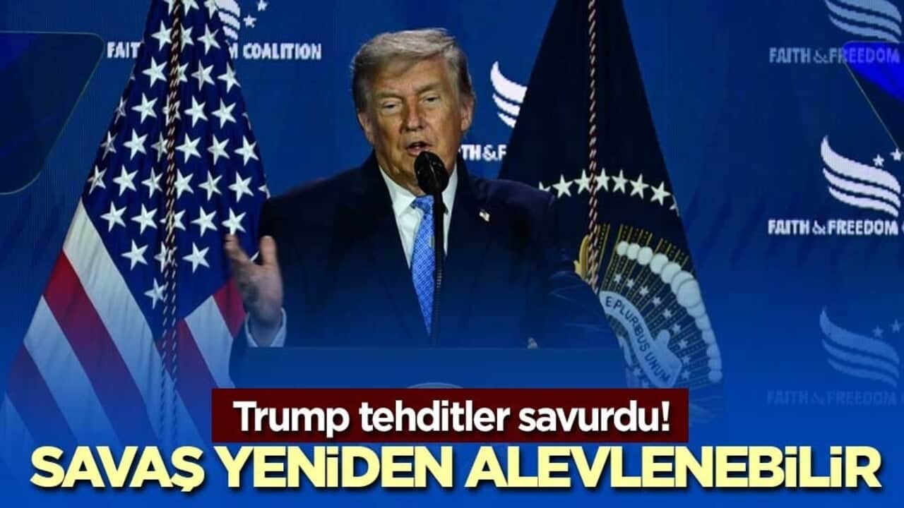Trump tehditler savurdu! Savaş yeniden alevlenebilir