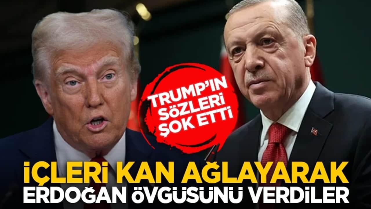 Trump’ın sözleri şok etti: İçleri kan ağlayarak Erdoğan övgüsünü verdiler