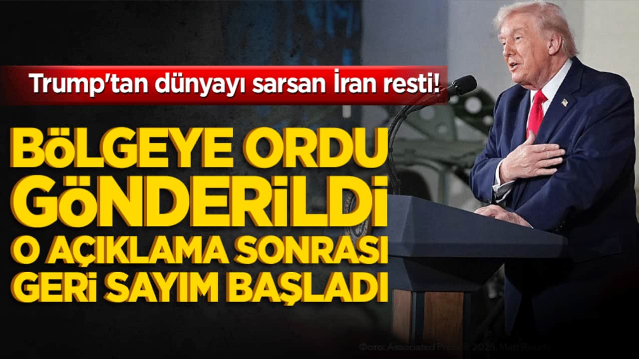 Trump'tan dünyayı sarsan İran resti! Bölgeye ordu gönderildi o açıklama sonrası geri sayım başladı