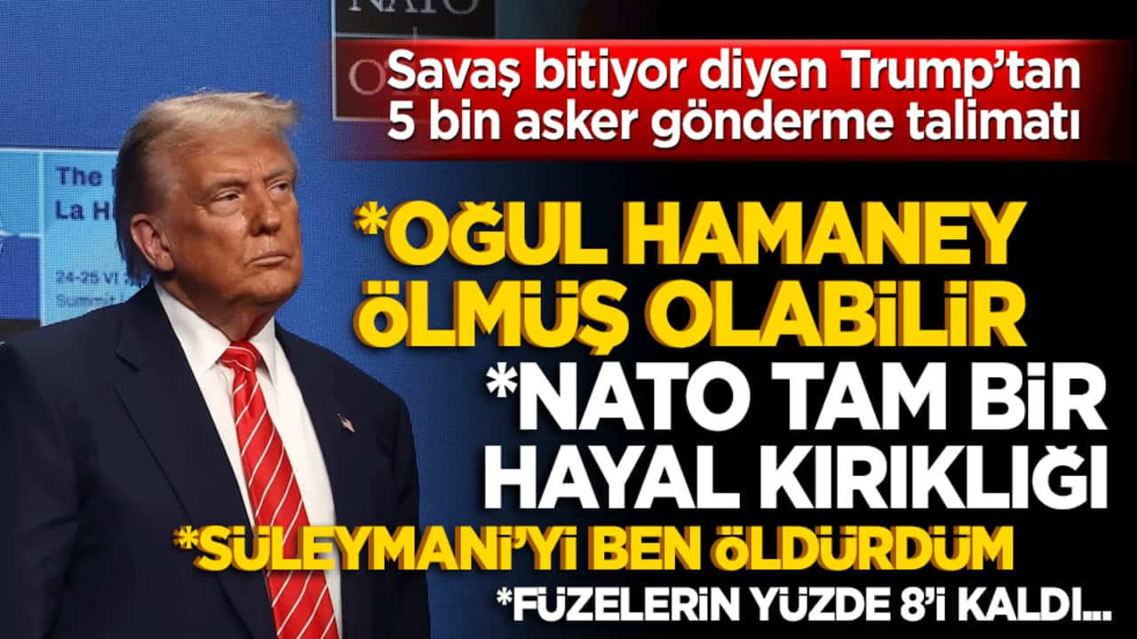 Trump’tan İran’a "imha" mesajı! Füzelerin yüzde 8’i kaldı