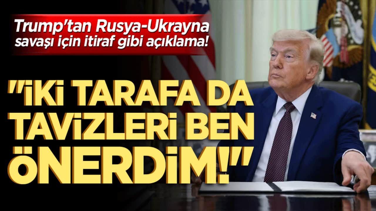 Trump'tan Rusya-Ukrayna savaşı için itiraf gibi açıklama! "İki tarafa da tavizleri ben önerdim!"