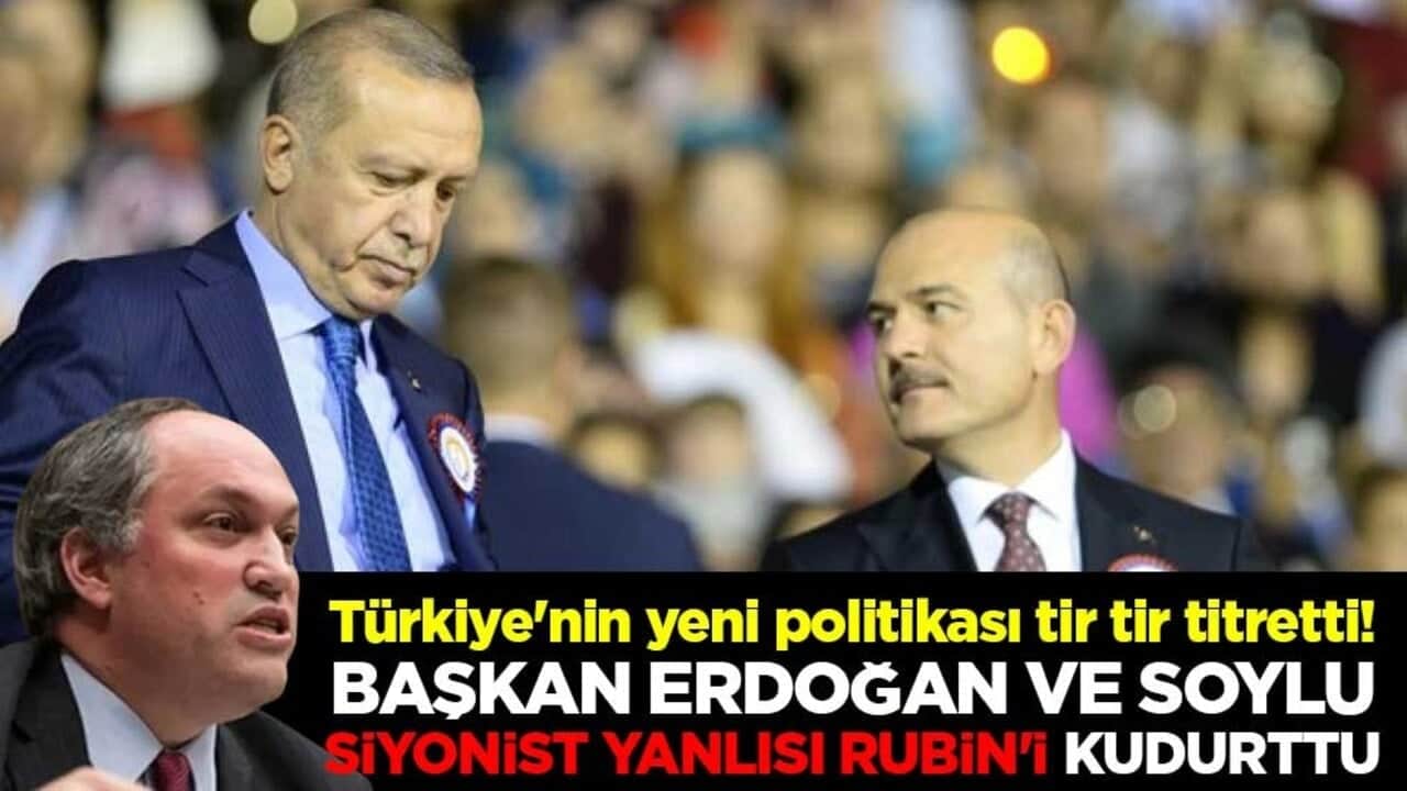 Türkiye'nin yeni politikası tir tir titretti! Başkan Erdoğan ve Soylu Siyonist yanlısı Rubin'i kudurttu