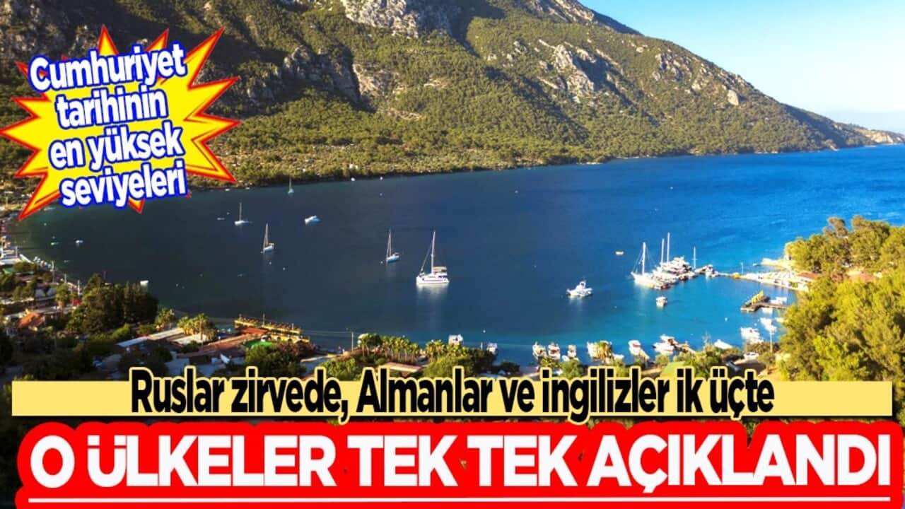 Türkiye’ye en çok ziyaretçi gönderen ülkeler açıklandı: Ruslar zirvede, Almanlar ve İngilizler ik üçte