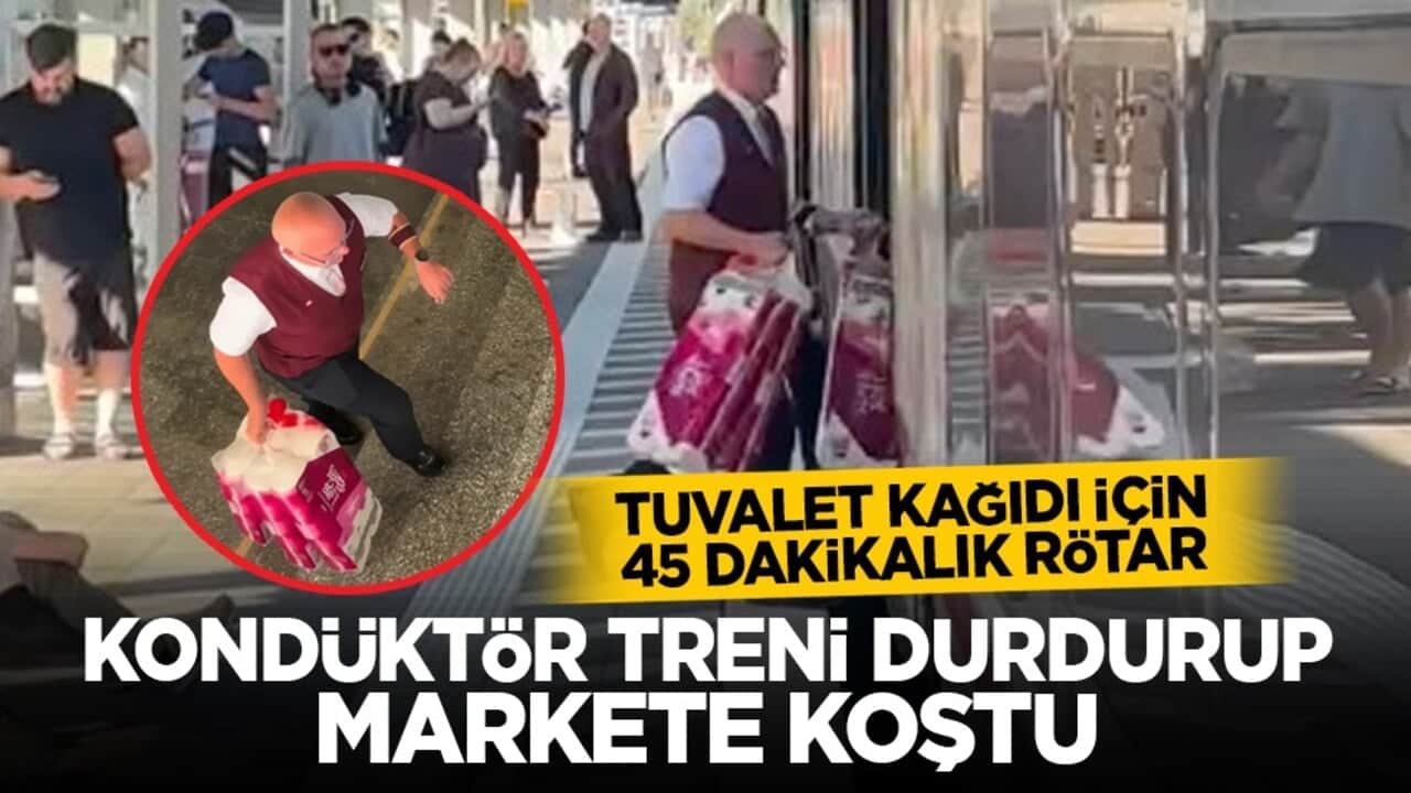 Tuvalet kağıdı için 45 dakikalık rötar: Kondüktör treni durdurup markete koştu