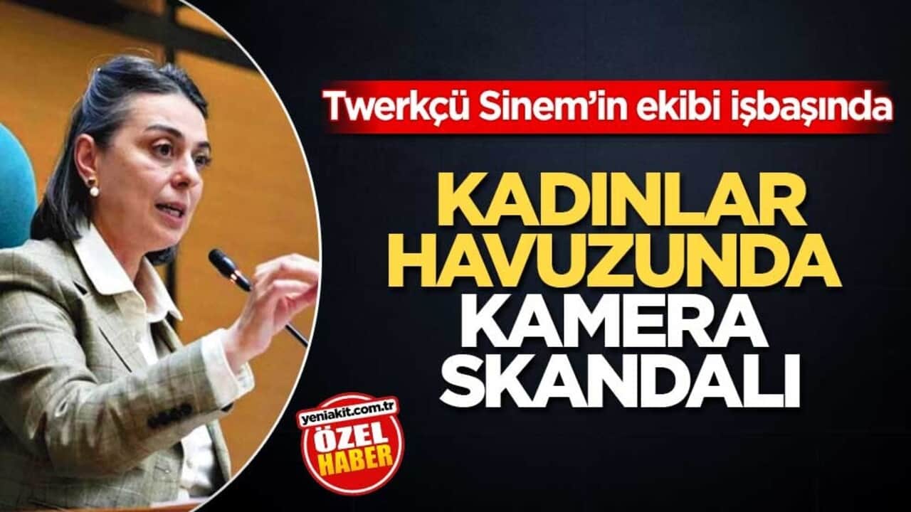 Twerkçü Sinem’in ekibi işbaşında! Kadınlar havuzunda kamera skandalı
