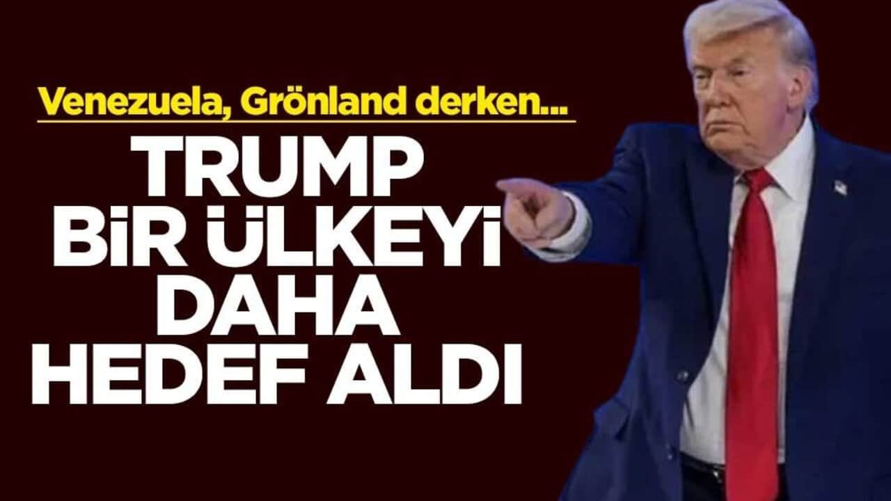 Venezuela, Grönland derken... ABD Başkanı Trump bir ülkeyi daha hedef aldı