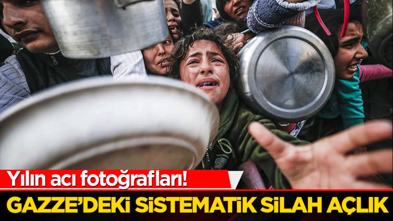 Yılın acı fotoğrafları! Gazze’deki sistematik silah açlık