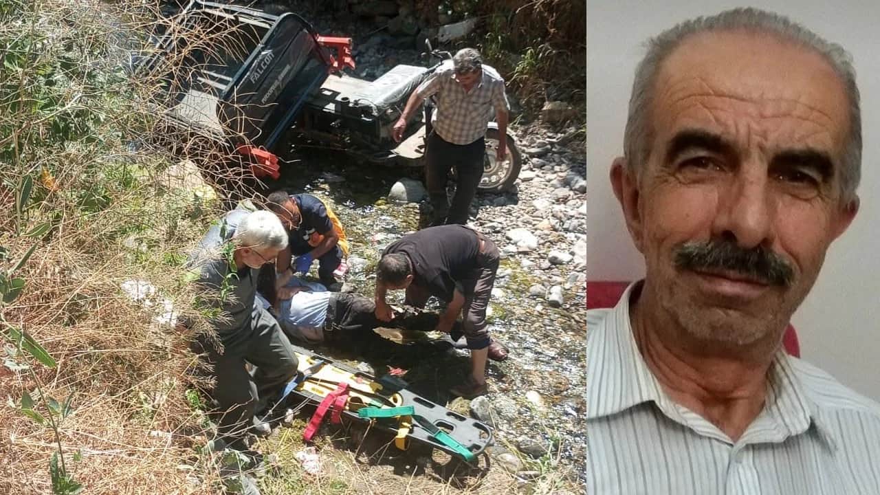 3 tekerlekli motor dereye uçtu: Dede öldü, 2 torunu yaralandı