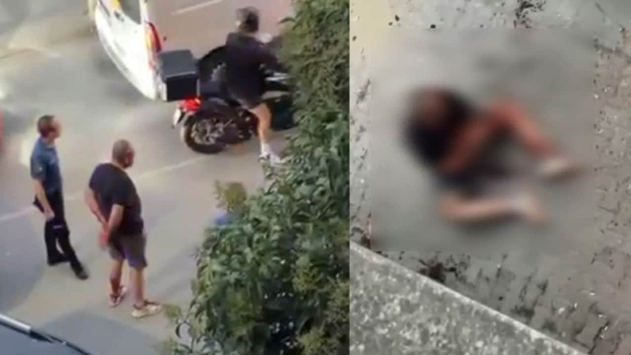 Ayyaş tayfası sokakta birbirine girdi! Önce kafaları çekip sonra kafa göz daldılar