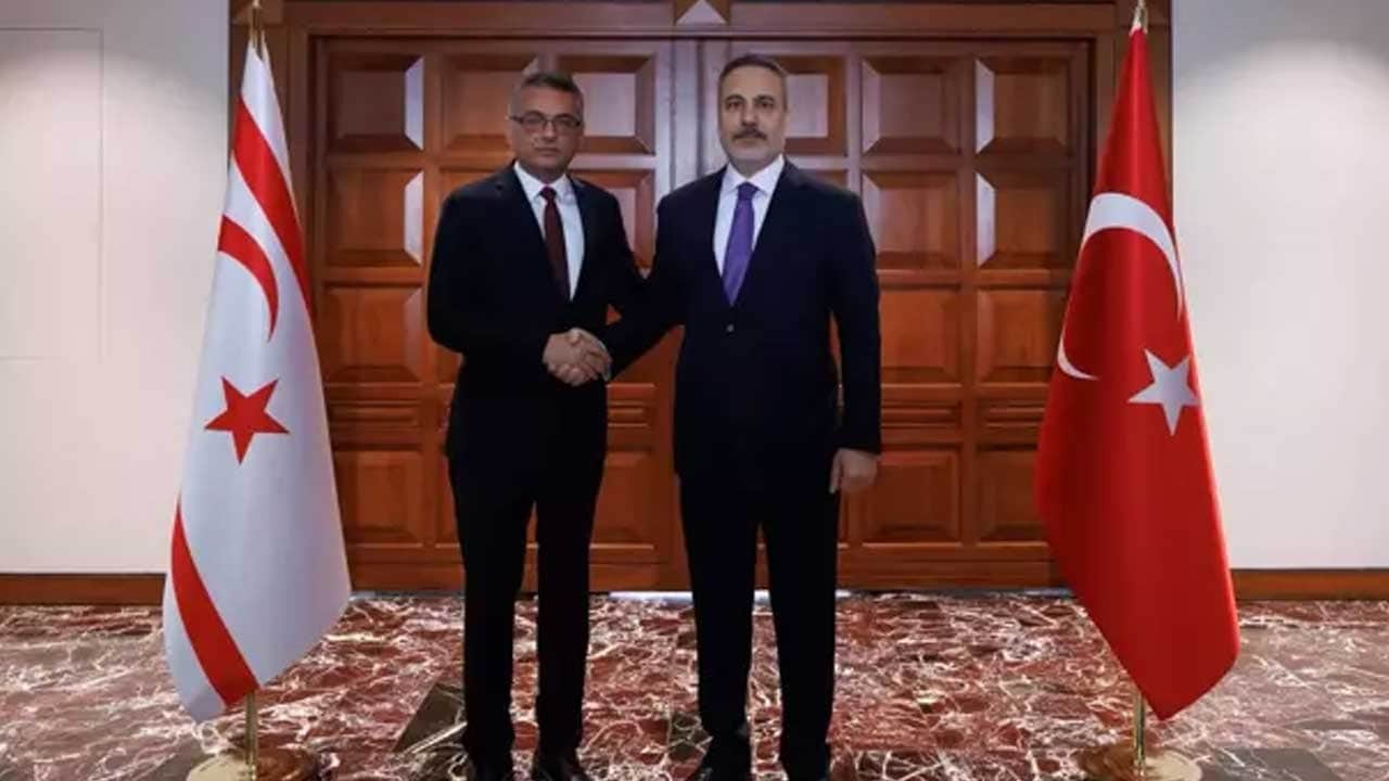 Bakan Hakan Fidan, KKTC Cumhurbaşkanı Tufan Erhürman ile görüştü