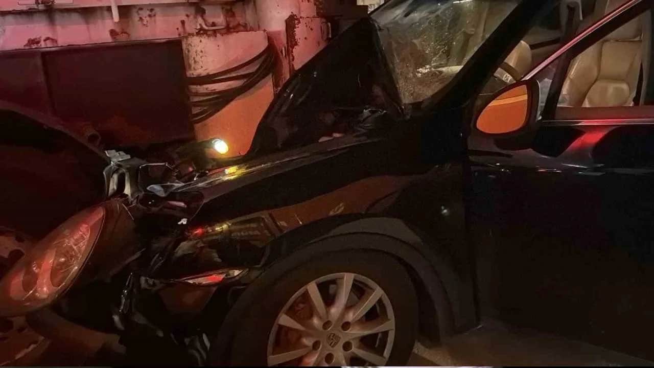Bolu’da SUV park halindeki TIR’a çarptı: 1 kişi yaralandı