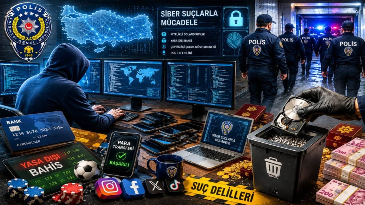 Doladırıcılık, taciz, yasa dışı bahis…Siber alçaklığa 93 tutuklama