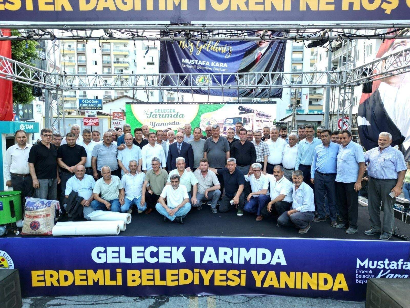 Erdemli'de üreticiye güçlü destek