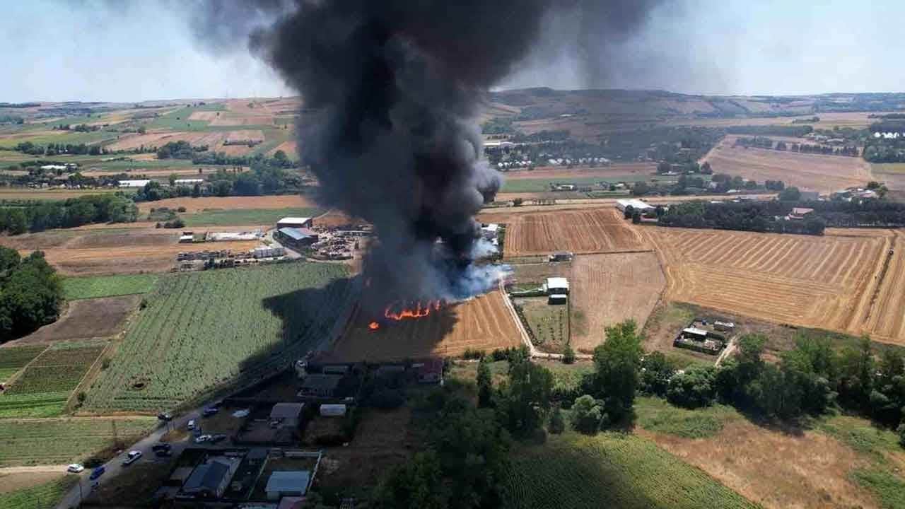Felaket göz göre göre geldi! Çatalca'da dev kimya fabrikası cayır cayır yanıyor!