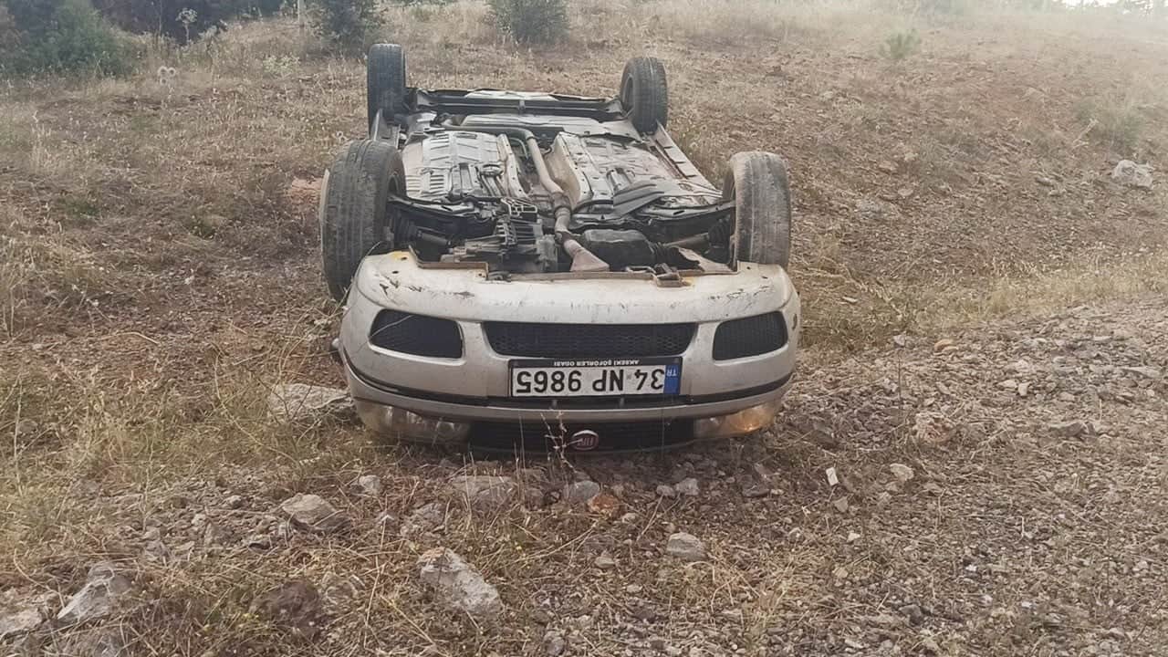 Hastaneden çıkıp direksiyona geçti, dakikalar sonra takla atıp ambulansla hastaneye döndü