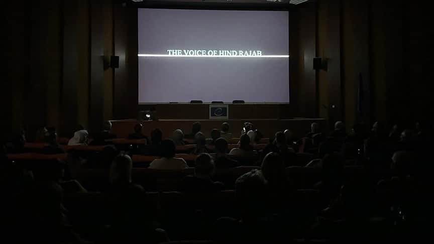 "Hind Receb'in Sesi" Avrupa Konseyinde yankılandı