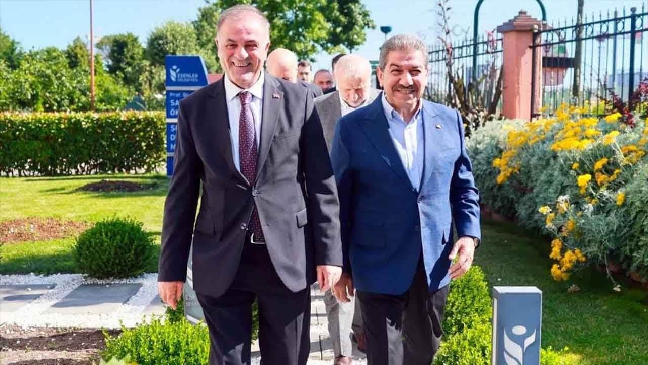 İBB Başkan Vekili Nuri Aslan, Esenler Belediye Başkanı Mehmet Tevfik Göksu'yu ziyaret etti