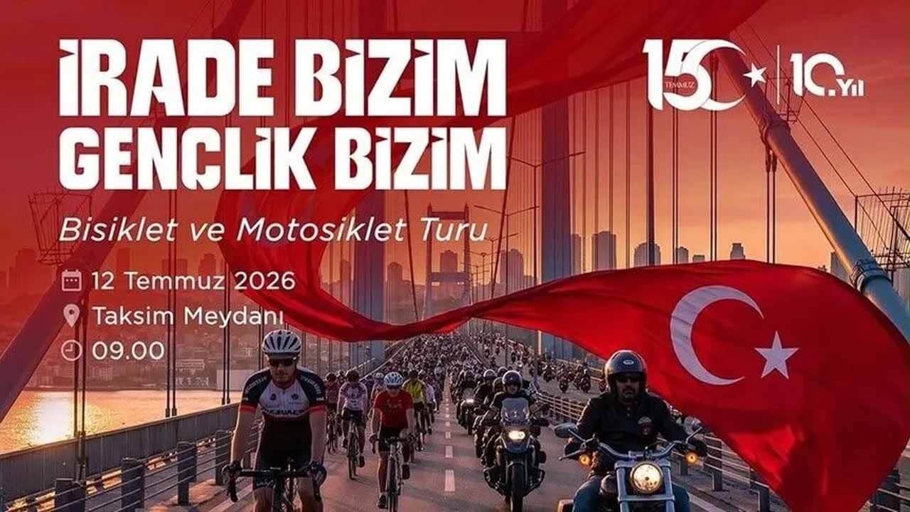 İstanbul'da 15 Temmuz Demokrasi ve Milli Birlik Günü bisiklet turu
