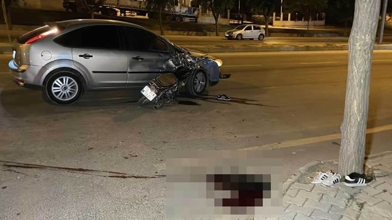 Karaman’da motosiklet otomobile ok gibi saplandı! Hayatının baharında yaşamını yitirdi