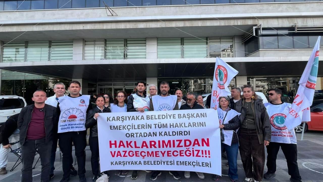 Karşıyaka Belediyesi'nde memur zulmü! CHP'li yönetim emekçinin hakkına çöktü, belediye önünde direniş meşalesi yakıldı!