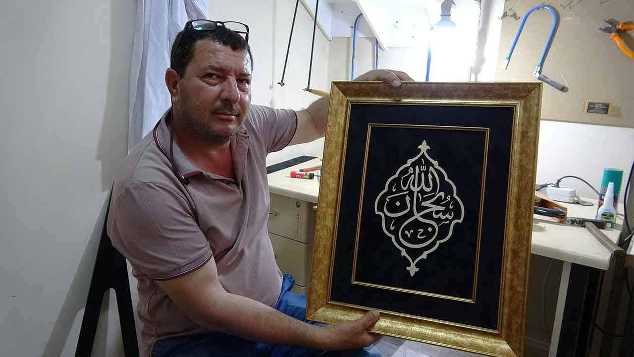 Kızının okul ödevinden doğan mucize! Mersinli usta 15 yıldır ahşaba sabırla can veriyor