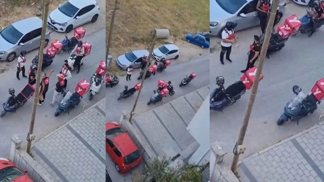 Korsan sipariş 15 kuryeyi aynı kapıya dizdi