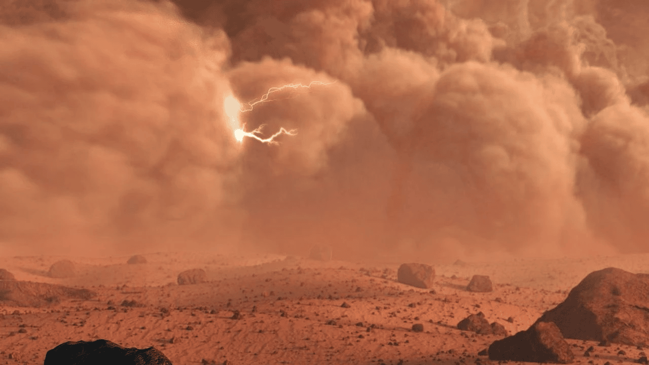 Mars'ta şimşek çakıyor!