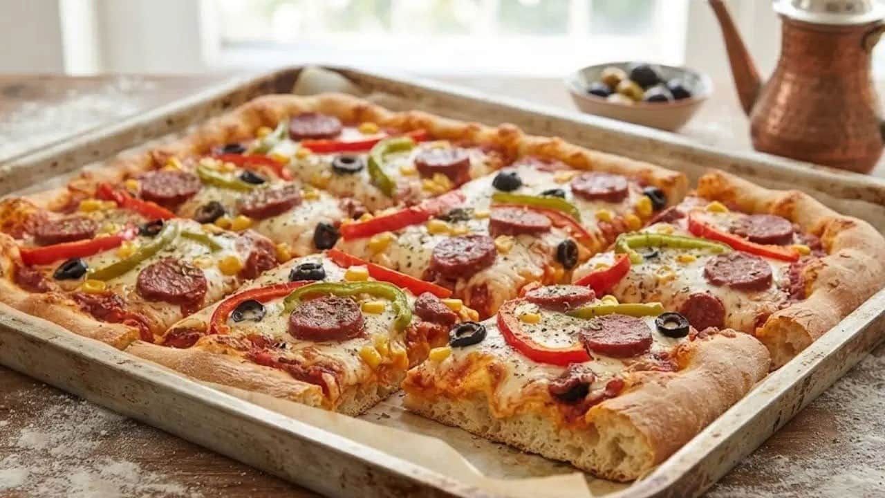 MasterChef'te yarışmacılar bol malzemeli yemekle içleri ısıtıyor: Tepsi pizza tarifi gönül fethediyor