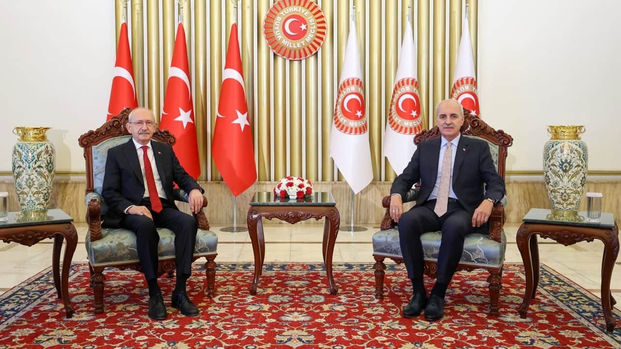 Numan Kurtulmuş, Kılıçdaroğlu ile yasal düzenlemeyi görüştü